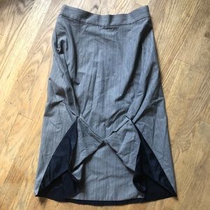 Max Azria Collection Sculpted Skirt 4 Herringbone